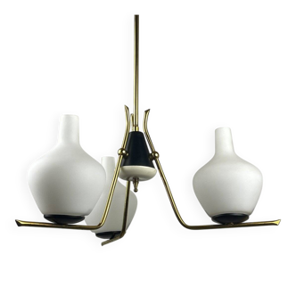 Modern Italian chandelier from the mid-century Stilnovo, 1950s.