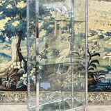 Vitrine De Magasin En Laiton Chromé Années 1960