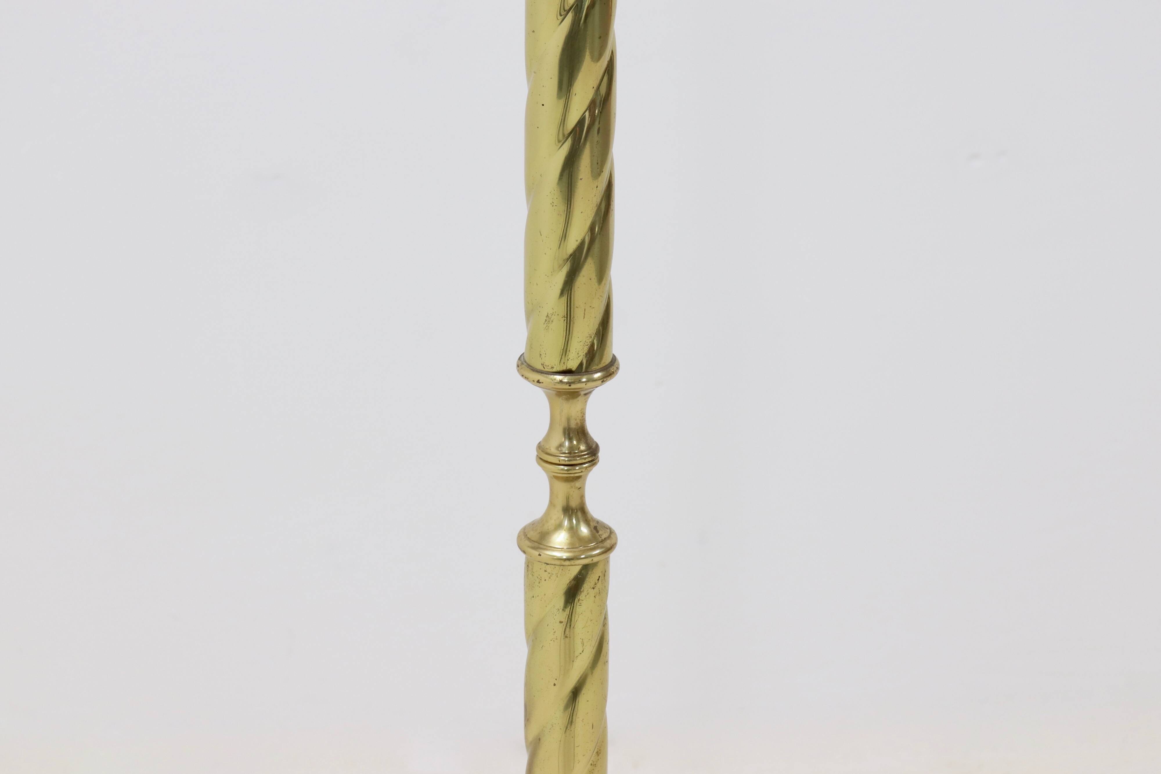 Italian Free Standing Solid Brass Coat Rack 1950s