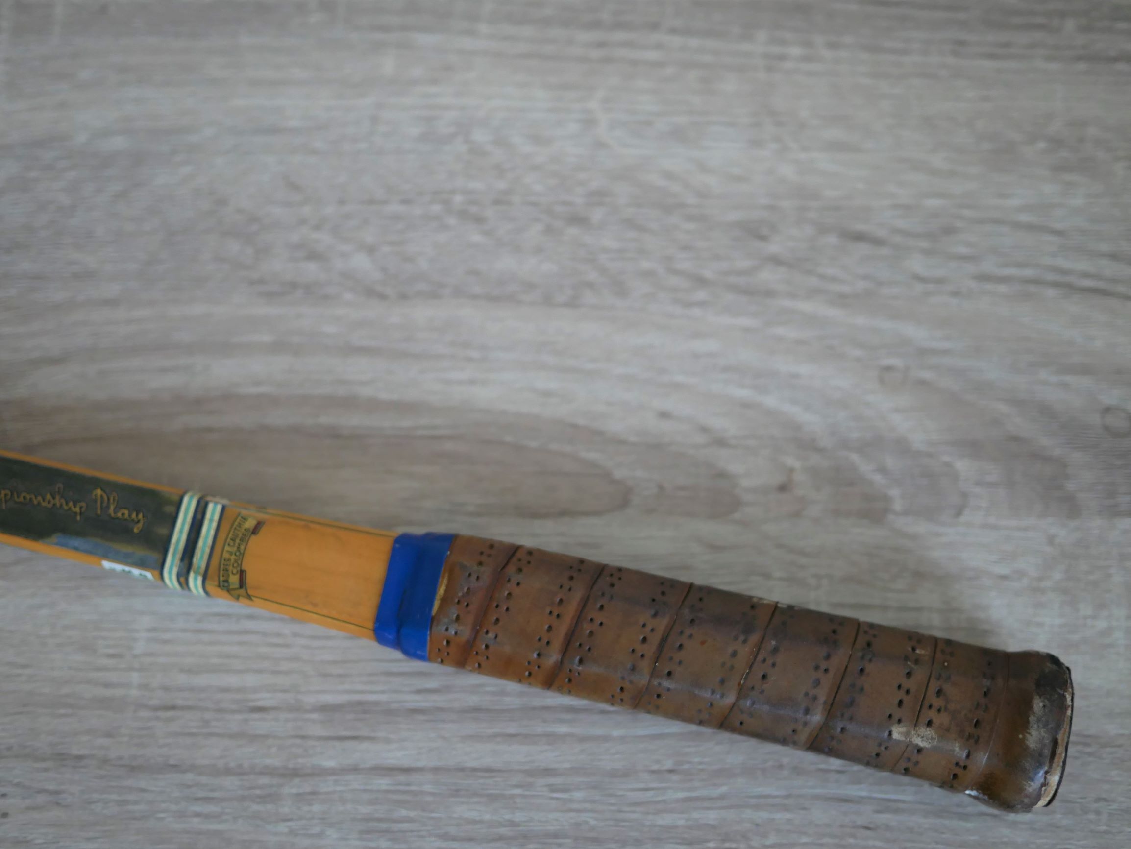Old tennis racket J. Gauthier made in France