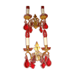 paire d'appliques bronze