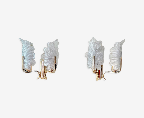 Paire d'appliques par Carl Fagerlund par Orrifor