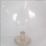 Lampe Venini ronde en verre et laiton
