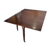 Table en acajou vintage à rabats; idéale pour les décorateurs.
