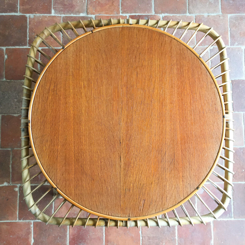 Rattan coffee table