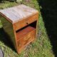 Art deco bedside table, marble top