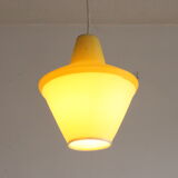 Early plastics cellulose pendant lamp by Atelier de recherche plastique and Rotaflex 1950s.
