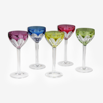 Set de 5 verres Roemer Val St Lambert