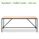 Grande table cache de chez karaktere
