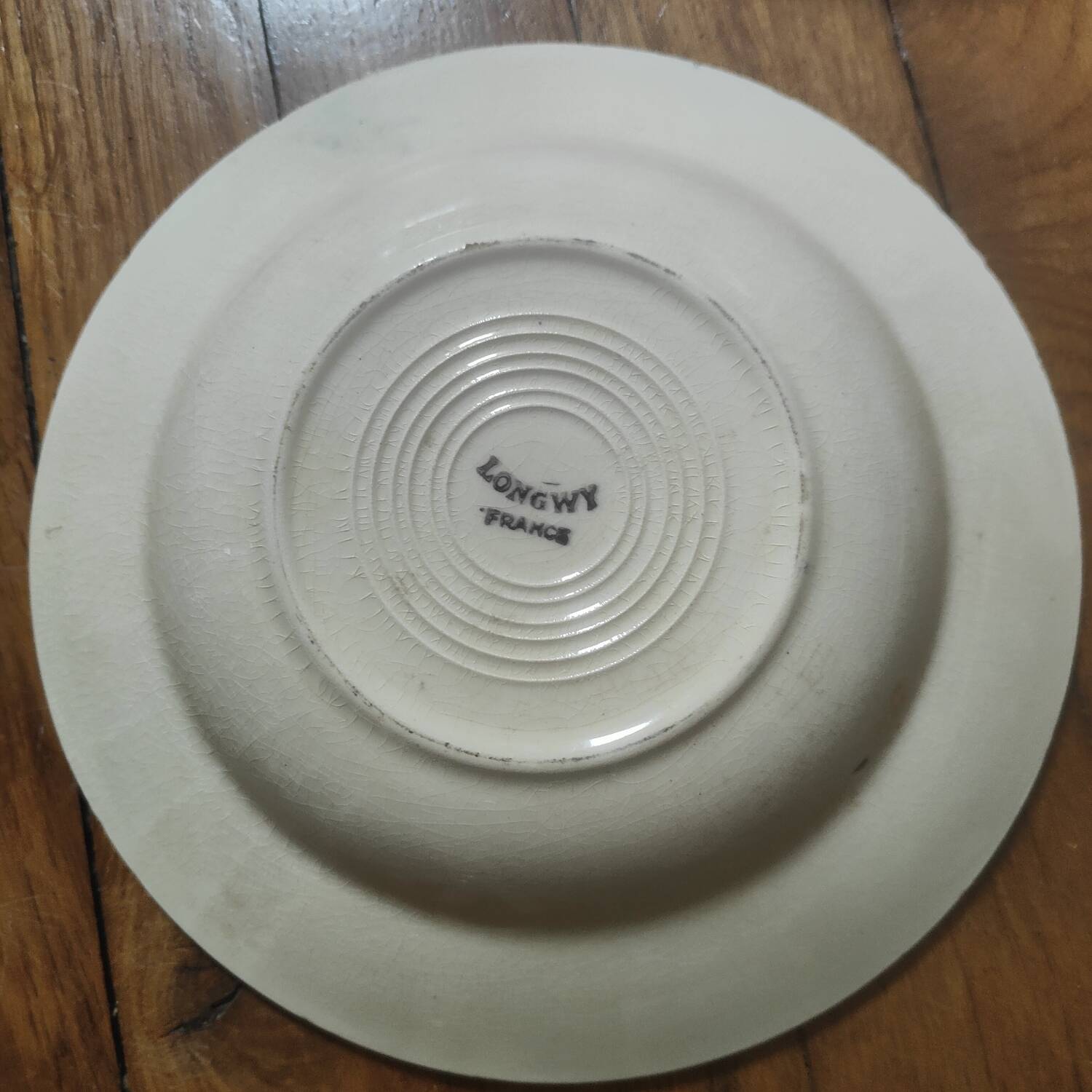 Longwy iron earthenware plates