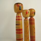 Set of 3 kokeshi (medium size)