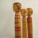 Lot de 3 kokeshi ( taille moyenne )