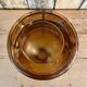 Yellow glass vase 70s