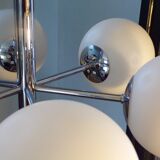 Italian chandelier 6 lights space age