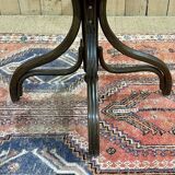 Mahogany and beech bistro table, made in the 1950s