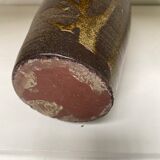 Enamelled sandstone vase