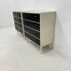 Set of 2 black and white chests of drawers, 1970s