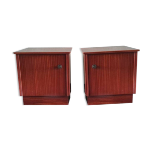 Lot de 2 tables de chevet en bois