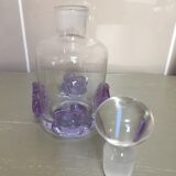Three-piece glass-paste bathroom set