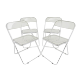 Giancarlo piretti plia lucite folding chairs for castelli