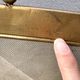 Antique brass fireplace screen from the 19th century by Bouhon Frères.