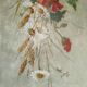 Oil painting on canvas "Country spray with poppies" 1910 signed