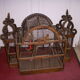 Cage has birds old XVIIIth