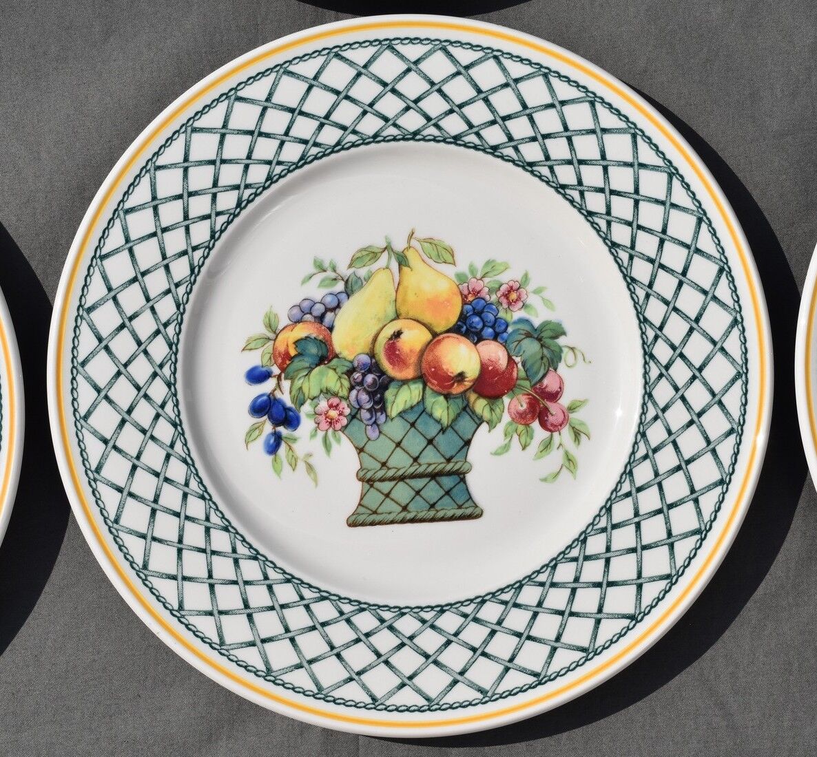 6 dessert plates Villeroy & Boch basket model