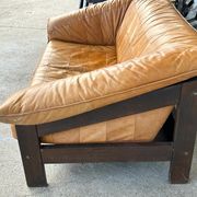 Vintage scandinavian sofa in bake