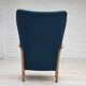 1970s, Danish armchair by Fritz Hansen, furniture wool, beech wood.