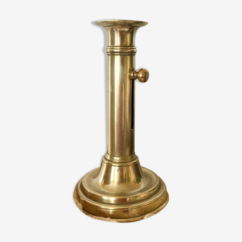 Golden copper candle holder with Belle Epoque pusher