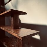 Vintage Brazilian folk art handmade wall cabinet in Cumaru wood, 1960s