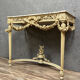 Console Louis XVI en bois laqué vers 1850-1880