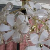 Suspension, vintage chandelier, 18 flowers