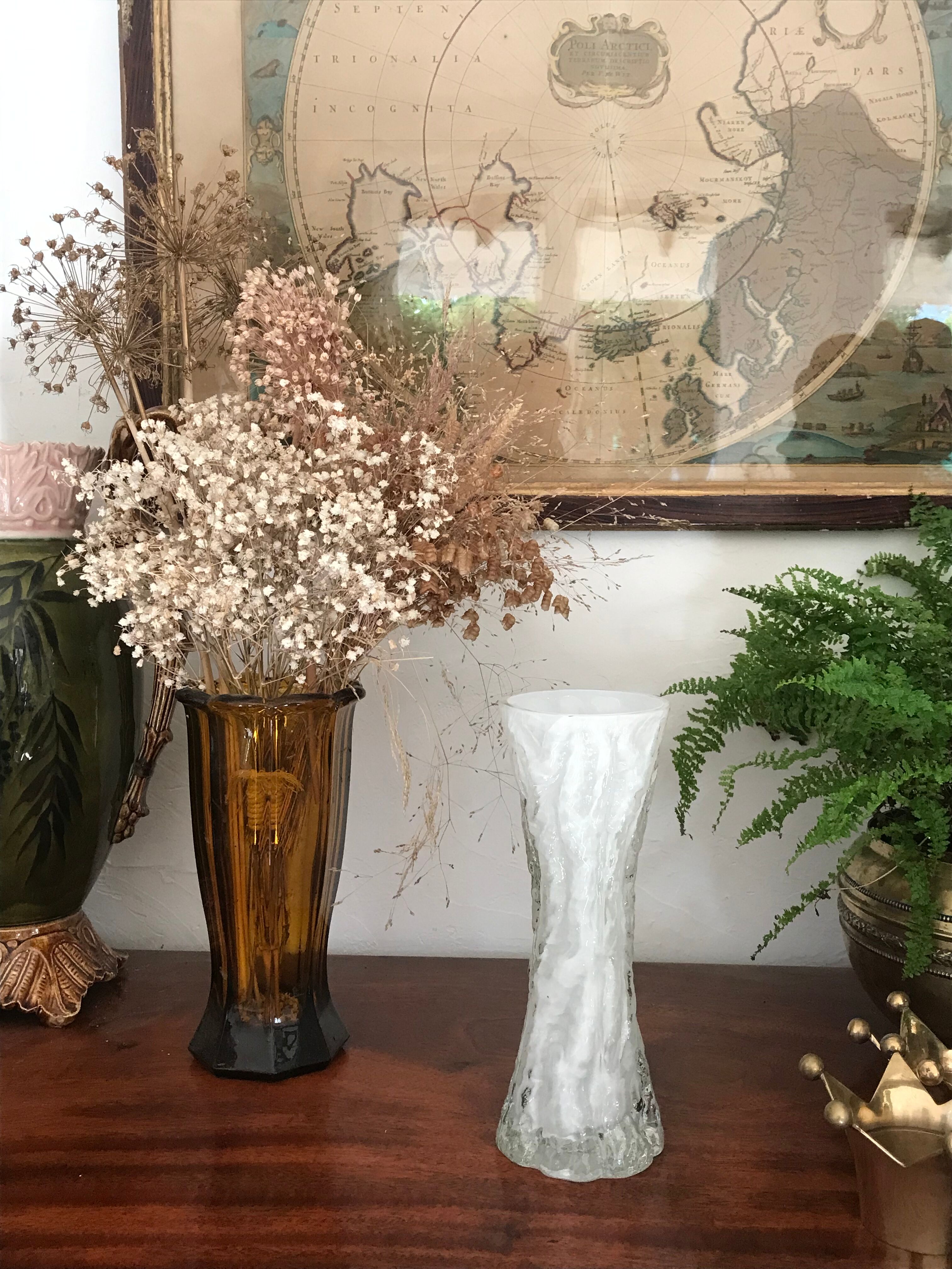 Vintage glass vase by ingrid glashütte vintage