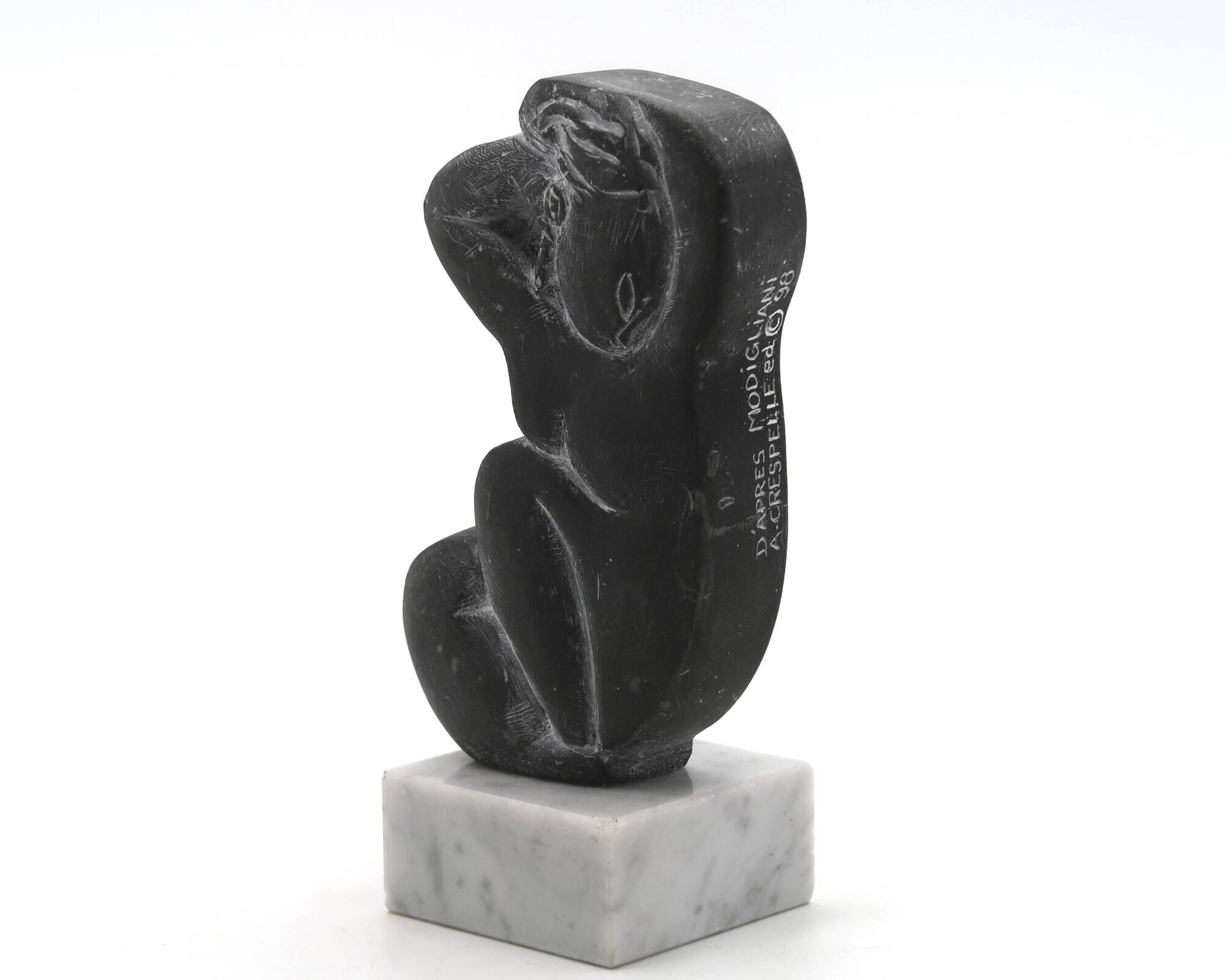 Sculpture of a woman after Amedeo Modigliani signed A Crespelle ed 98