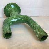 Handcrafted green cactus candle holders