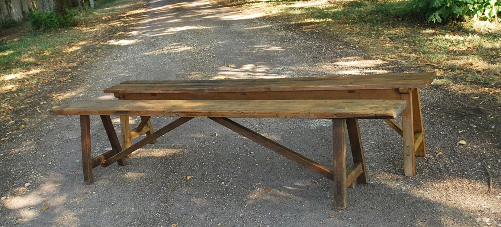 Set of 2 benches
