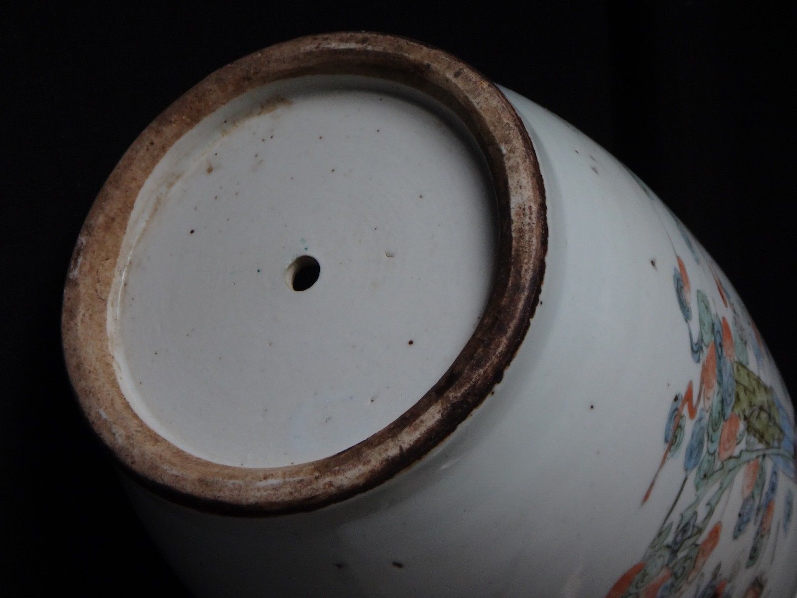 Chinese porcelain vase 43cm Qing women porcelain China XIX