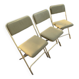 Trio of Lafuma Chantazur folding chairs