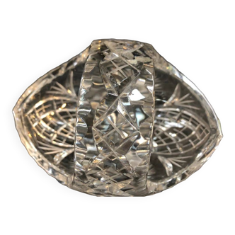 Cut crystal basket