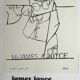 Affiche originale de Valerio Adami, James Joyce et Paris / BPI, 1975