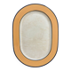 Vintage Pagnossin ceramic/glass plateau, oval, Italy.