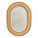 Vintage Pagnossin ceramic/glass plateau, oval, Italy.