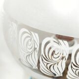 Lámpara de mesa de cristal. España, 1950s.