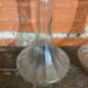 Pair of Vintage Moulded Glass Wine Decanters