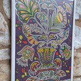 FELT DRAWING BY EDOUARD DERMIT. 07.04.1968