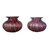 Paire de vase violet style Biot