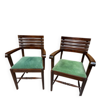 Paire de fauteuils Gaston Poisson