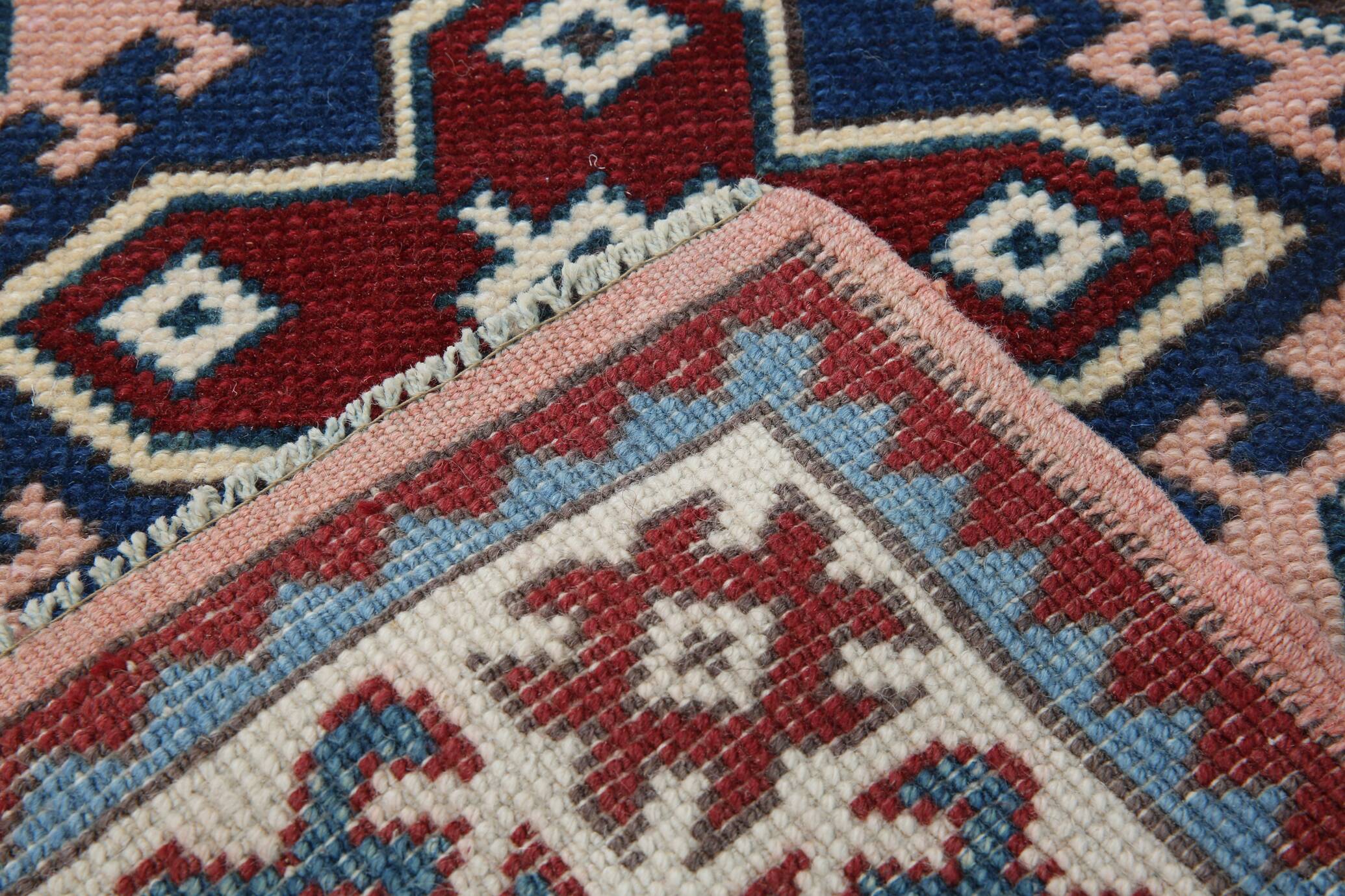 3x13 Black & Blue Vintage Persian Runner Rug, 80x398Cm